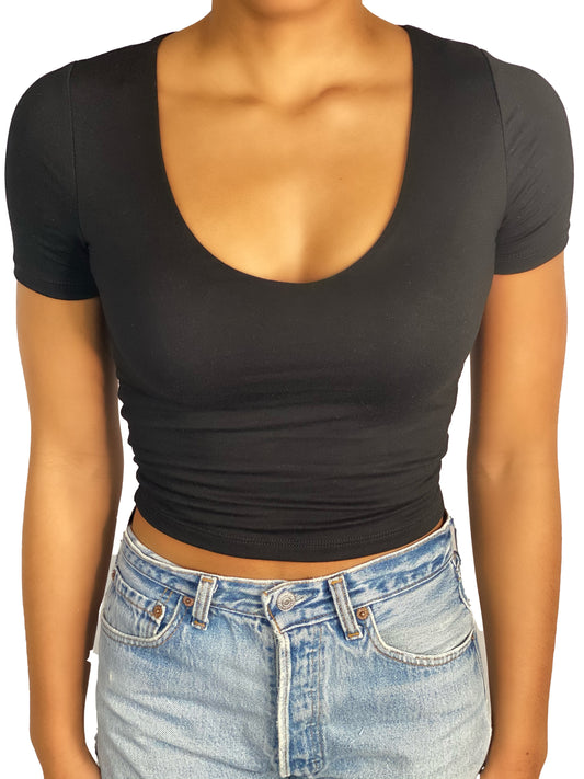 V-Neck Crop
