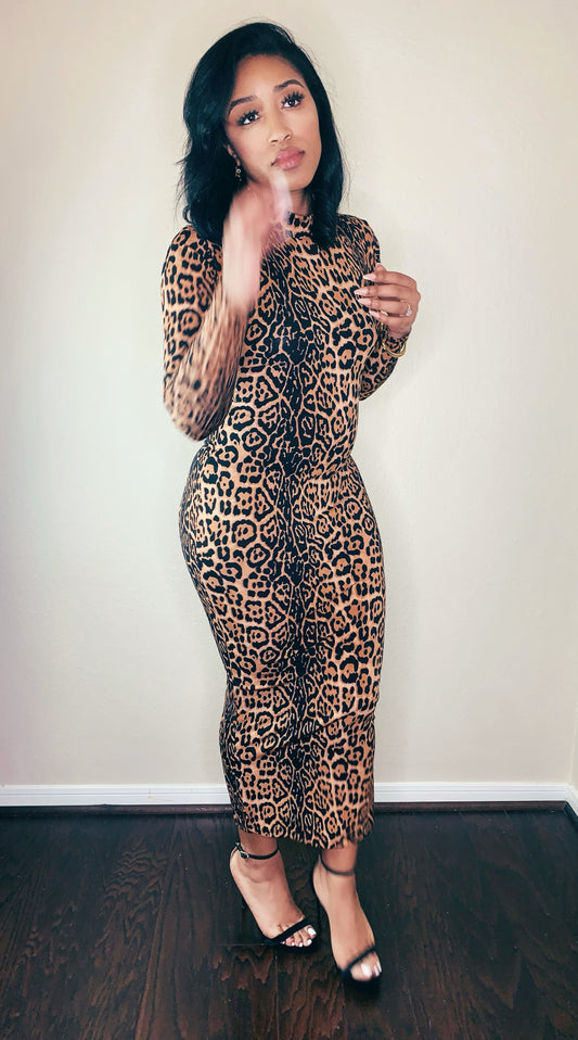 Leopard Backless Midi