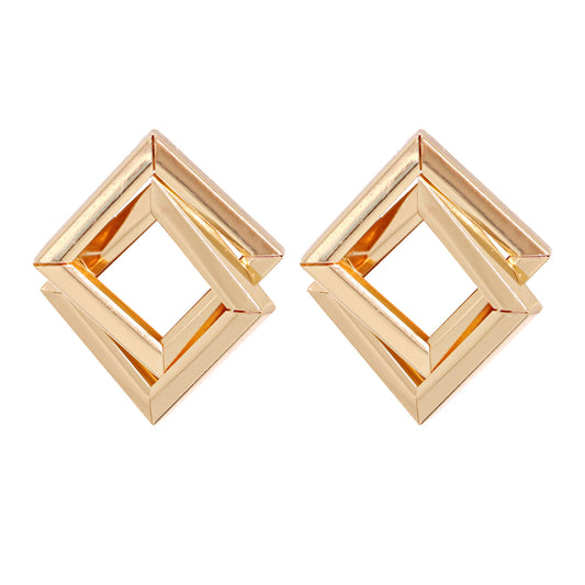 Gold Square Metal Pendant