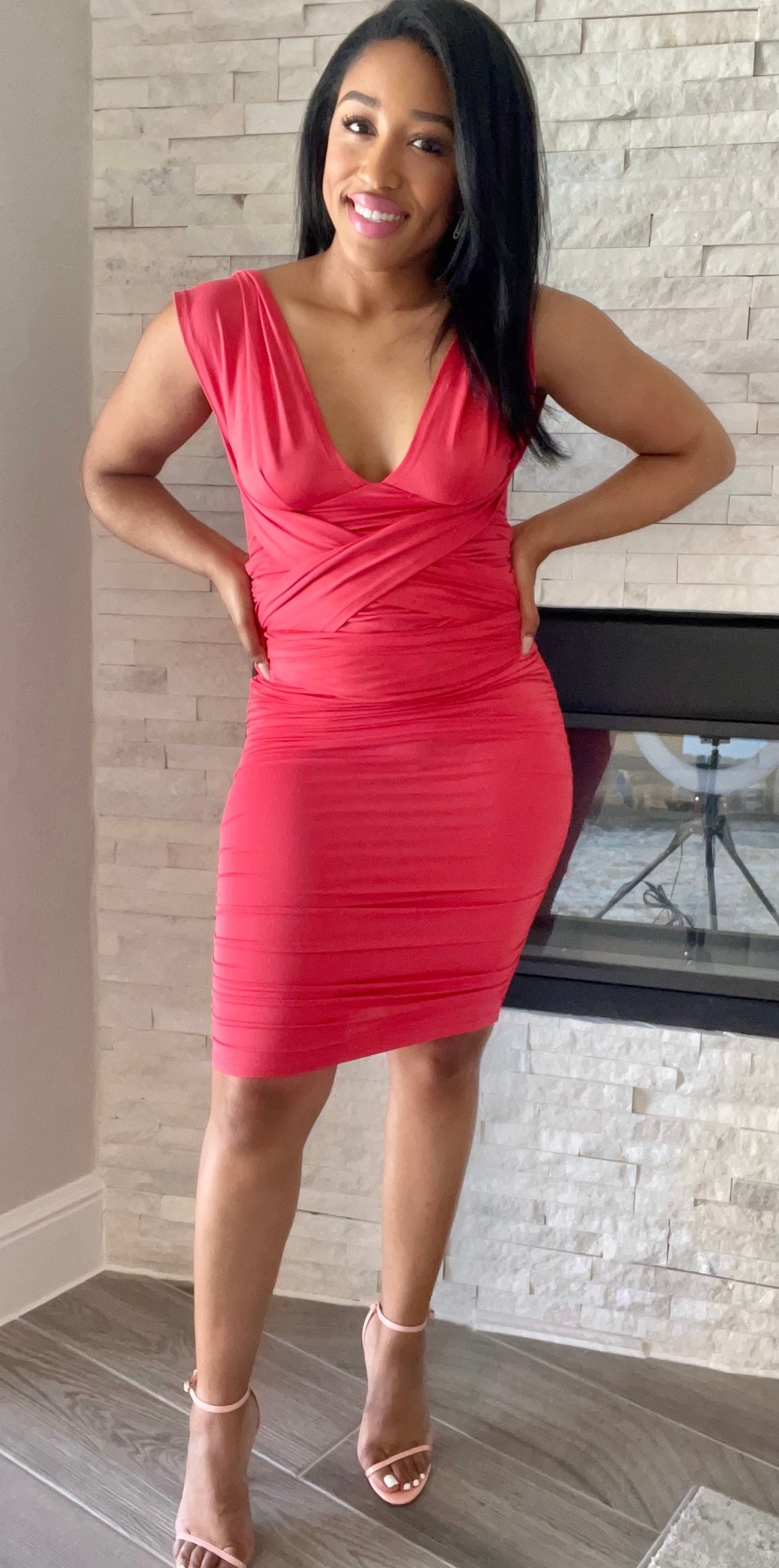 Wrap Around Rose Midi