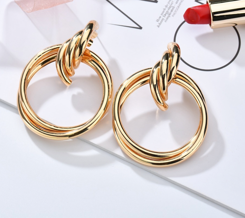 Metal Geometric Earring