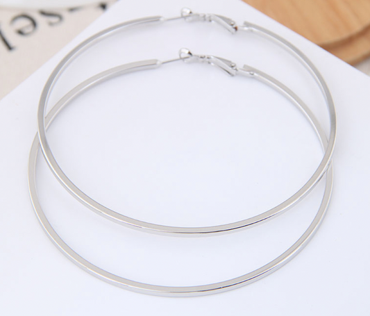 Metal Plated Hoops (Gold/Silver)