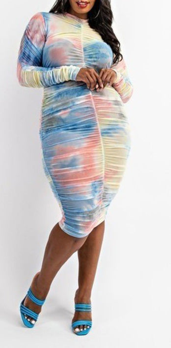 Tie Dye Midi Dress Tie Dye Midi Dress