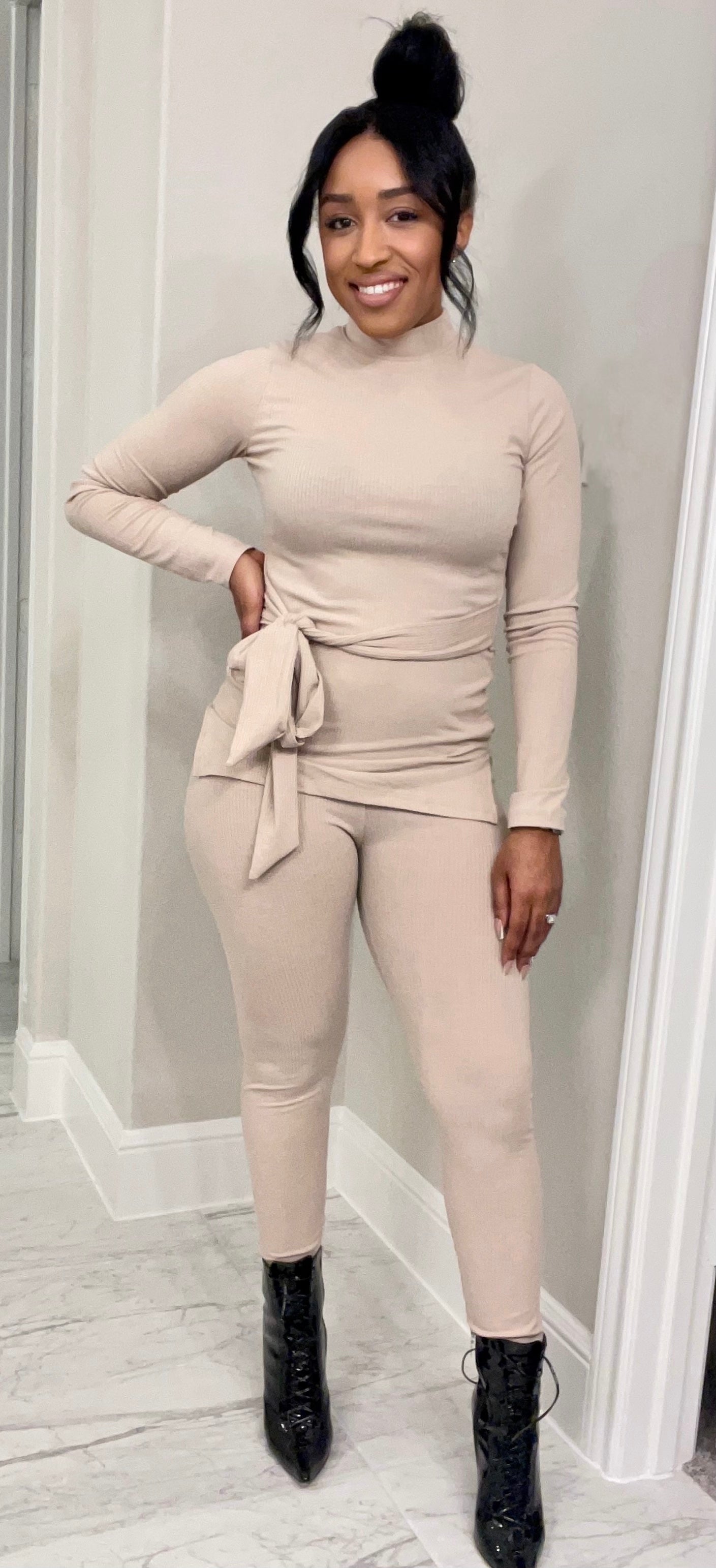 Ribbed Two-Piece Set