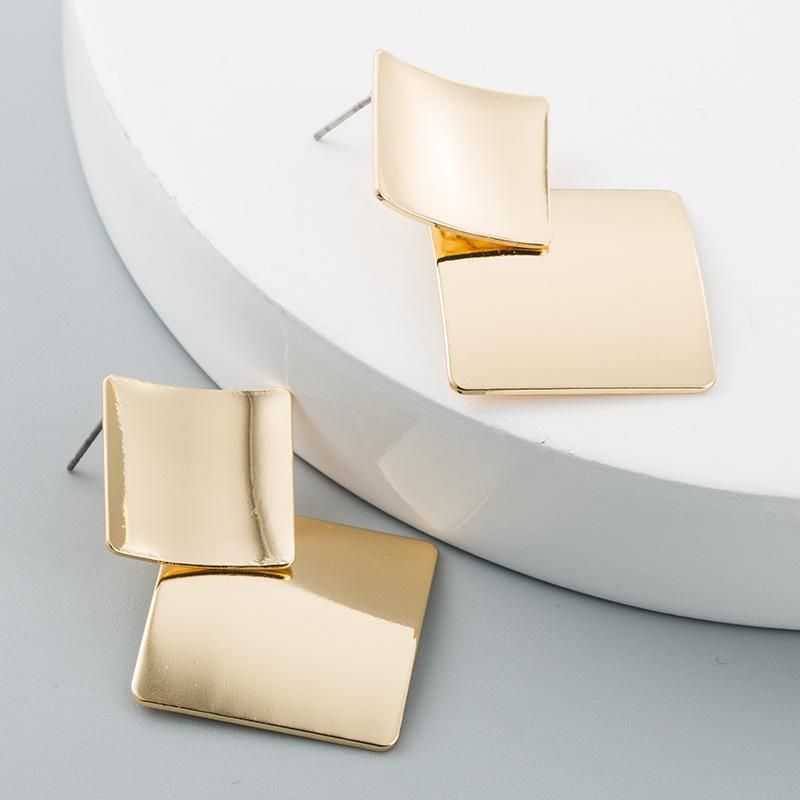 Double Square Earrings