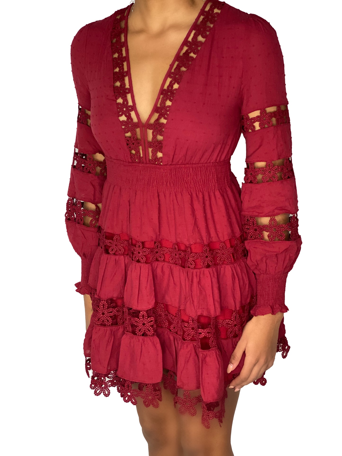 Burgundy Flare Mini