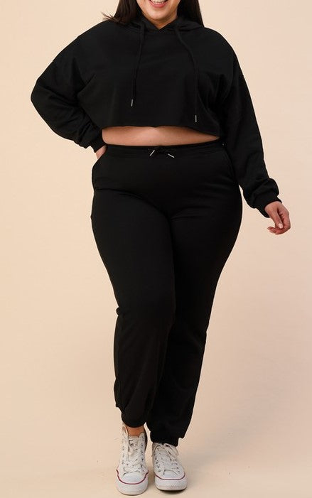 FabuPlus Crop Sweatsuit